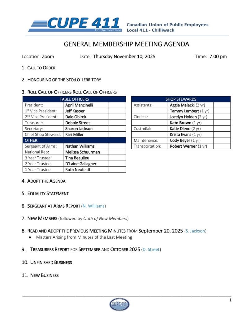 General Member Meeting (via Zoom) @ Zoom